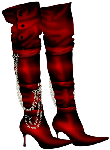 bottes femmes rouges